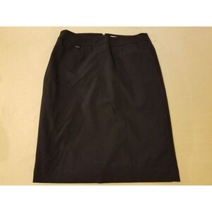Womens Calvin Klein Wool Skirt 8 Black